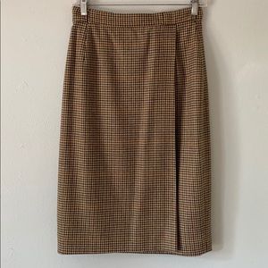 Vintage houndstooth skirt